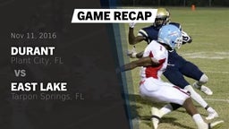 Recap: Durant  vs. East Lake  2016