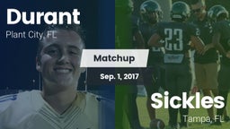 Matchup: Durant  vs. Sickles  2017