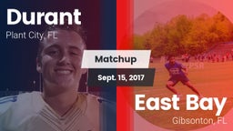 Matchup: Durant  vs. East Bay  2017