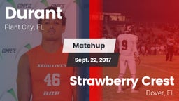 Matchup: Durant  vs. Strawberry Crest  2017