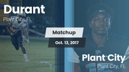 Matchup: Durant  vs. Plant City  2017
