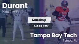 Matchup: Durant  vs. Tampa Bay Tech  2017