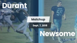 Matchup: Durant  vs. Newsome  2018