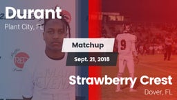 Matchup: Durant  vs. Strawberry Crest  2018