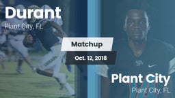 Matchup: Durant  vs. Plant City  2018