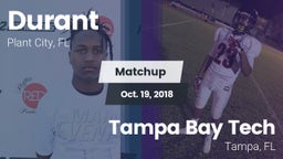 Matchup: Durant  vs. Tampa Bay Tech  2018