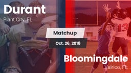 Matchup: Durant  vs. Bloomingdale  2018