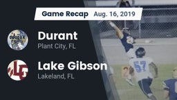 Recap: Durant  vs. Lake Gibson  2019