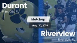 Matchup: Durant  vs. Riverview  2019