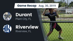 Recap: Durant  vs. Riverview  2019