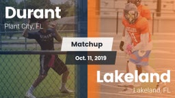 Matchup: Durant  vs. Lakeland  2019