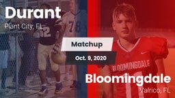 Matchup: Durant  vs. Bloomingdale  2020