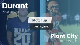 Matchup: Durant  vs. Plant City  2020