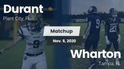 Matchup: Durant  vs. Wharton  2020