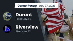 Recap: Durant  vs. Riverview  2023