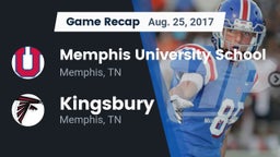 Recap: Memphis University School vs. Kingsbury  2017