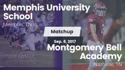 Matchup: Memphis University vs. Montgomery Bell Academy 2017
