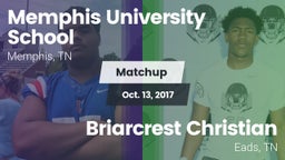 Matchup: Memphis University vs. Briarcrest Christian  2017