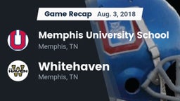 Recap: Memphis University School vs. Whitehaven  2018