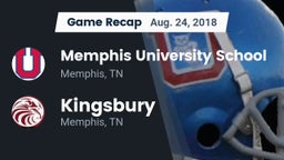 Recap: Memphis University School vs. Kingsbury  2018