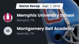 Recap: Memphis University School vs. Montgomery Bell Academy 2018