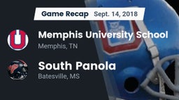 Recap: Memphis University School vs. South Panola  2018