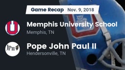 Recap: Memphis University School vs. Pope John Paul II  2018