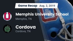 Recap: Memphis University School vs. Cordova  2019
