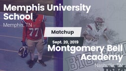 Matchup: Memphis University vs. Montgomery Bell Academy 2019