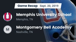 Recap: Memphis University School vs. Montgomery Bell Academy 2019