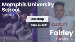 Matchup: Memphis University vs. Fairley  2019