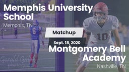 Matchup: Memphis University vs. Montgomery Bell Academy 2020