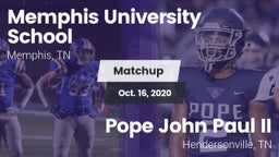 Matchup: Memphis University vs. Pope John Paul II  2020