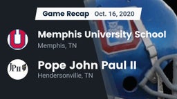 Recap: Memphis University School vs. Pope John Paul II  2020