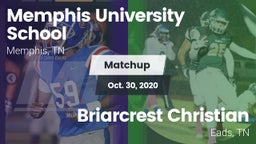 Matchup: Memphis University vs. Briarcrest Christian  2020