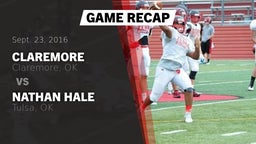 Recap: Claremore  vs. Nathan Hale  2016