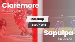 Matchup: Claremore High vs. Sapulpa  2018