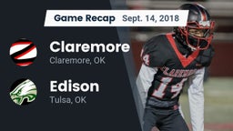 Recap: Claremore  vs. Edison  2018