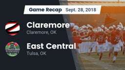 Recap: Claremore  vs. East Central  2018