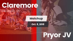 Matchup: Claremore High vs. Pryor JV 2018