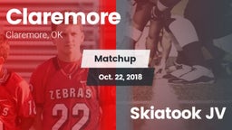 Matchup: Claremore High vs. Skiatook JV 2018