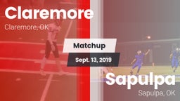 Matchup: Claremore High vs. Sapulpa  2019