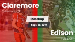 Matchup: Claremore High vs. Edison  2019