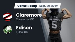Recap: Claremore  vs. Edison  2019