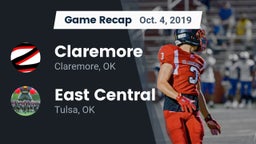 Recap: Claremore  vs. East Central  2019