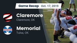 Recap: Claremore  vs. Memorial  2019