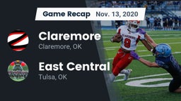 Recap: Claremore  vs. East Central  2020