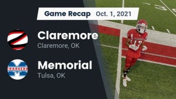 Recap: Claremore  vs. Memorial  2021