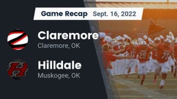 Recap: Claremore  vs. Hilldale  2022