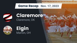 Recap: Claremore  vs. Elgin  2023
